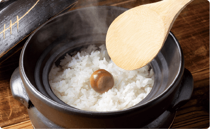 炊飯器と備前焼の玉